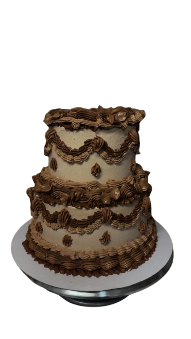 Bottom Right Floral Vintage Cake