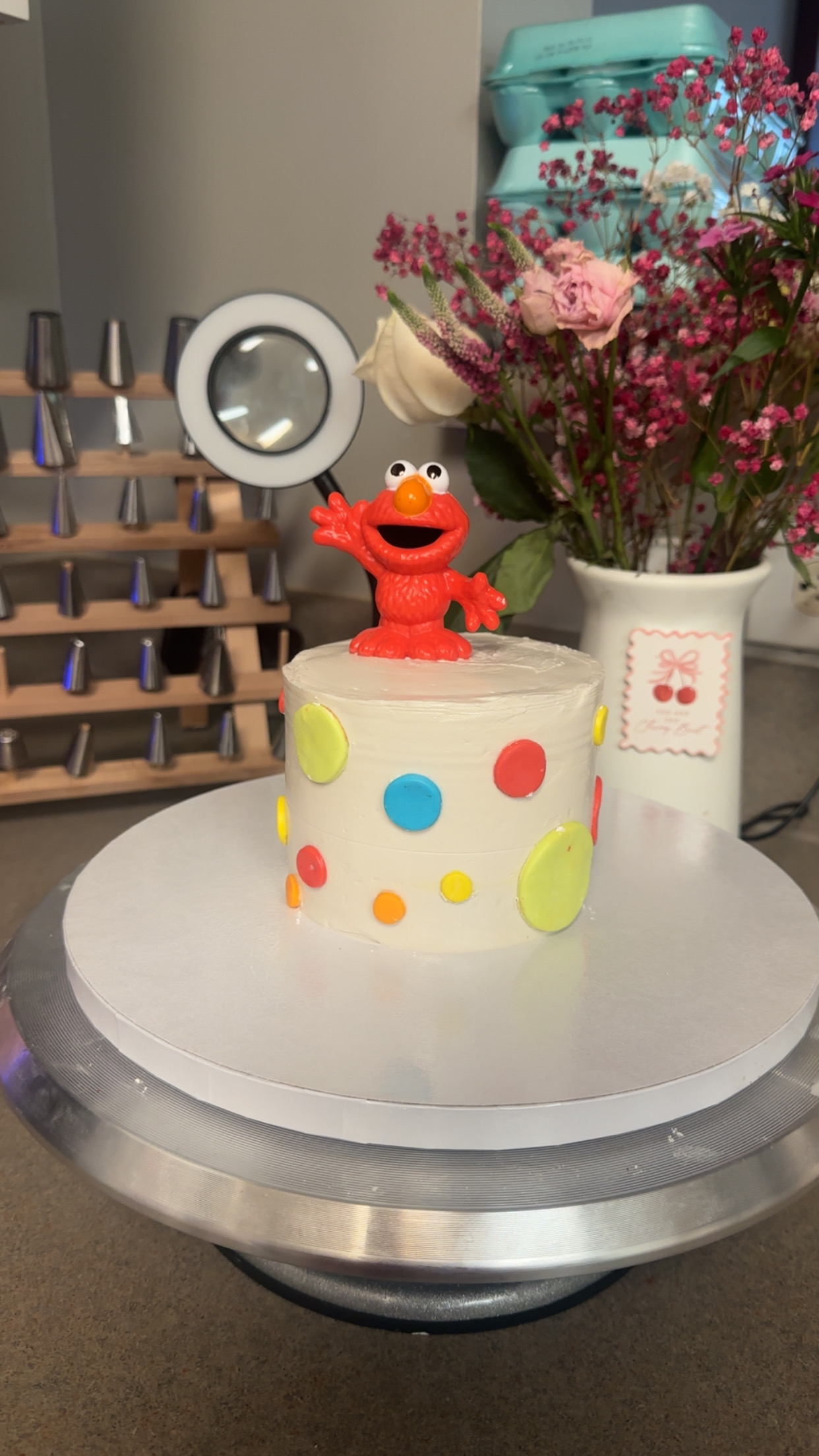 Elmo smash cake