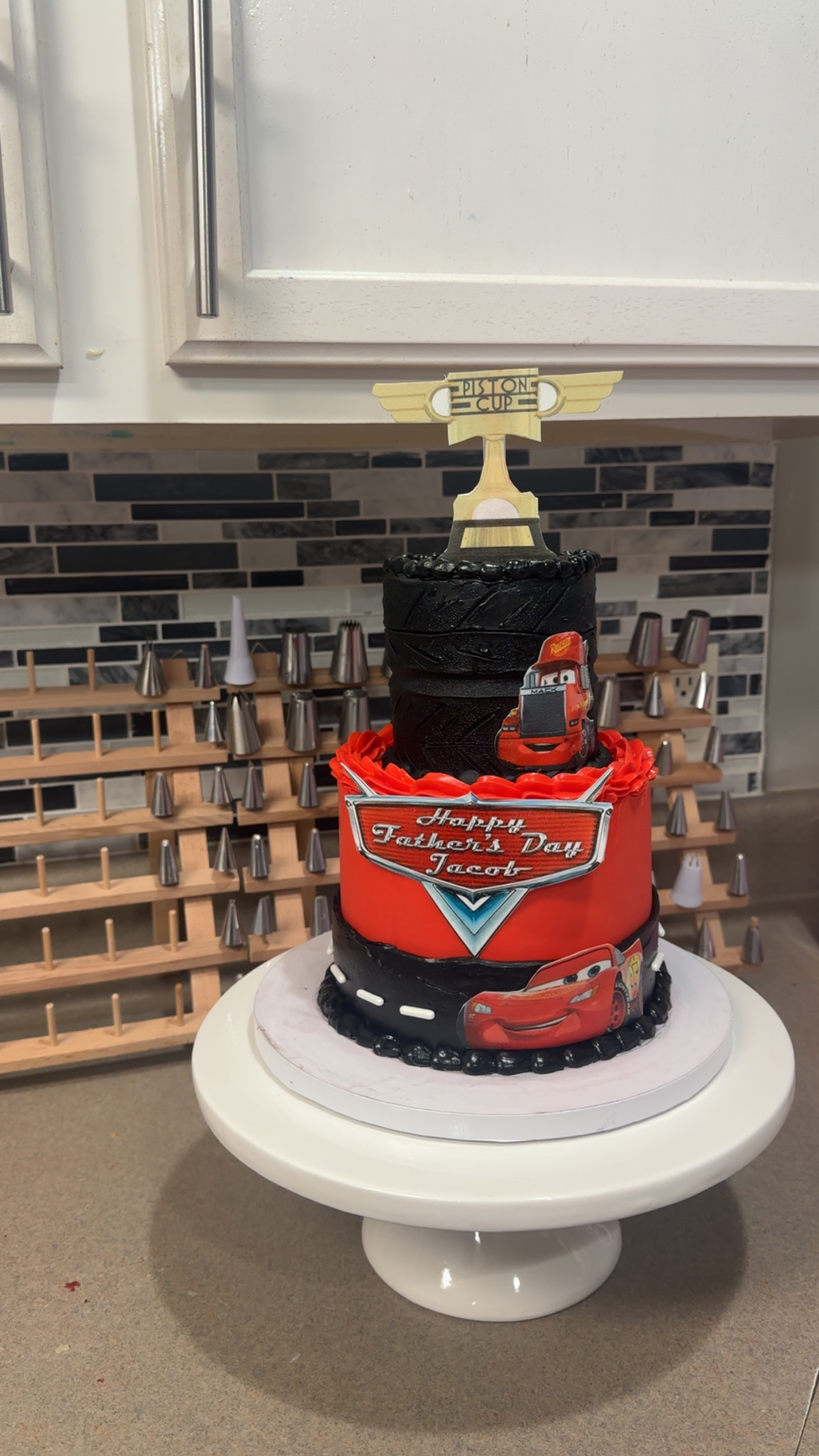 Custom small 2 tiered cake